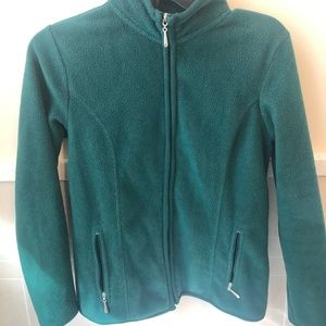 Karen Scott Sport Zip-Up Zero proof Fleece Jacket